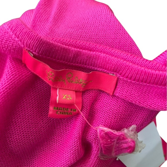 Lilly Pulitzer Emberly Sweater in Hot Pink- Size XS - Picture 8 of 9